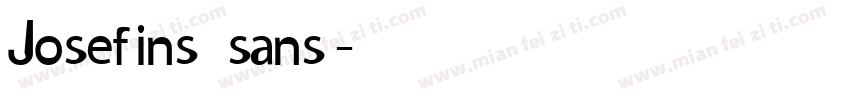 Josefins sans字体转换